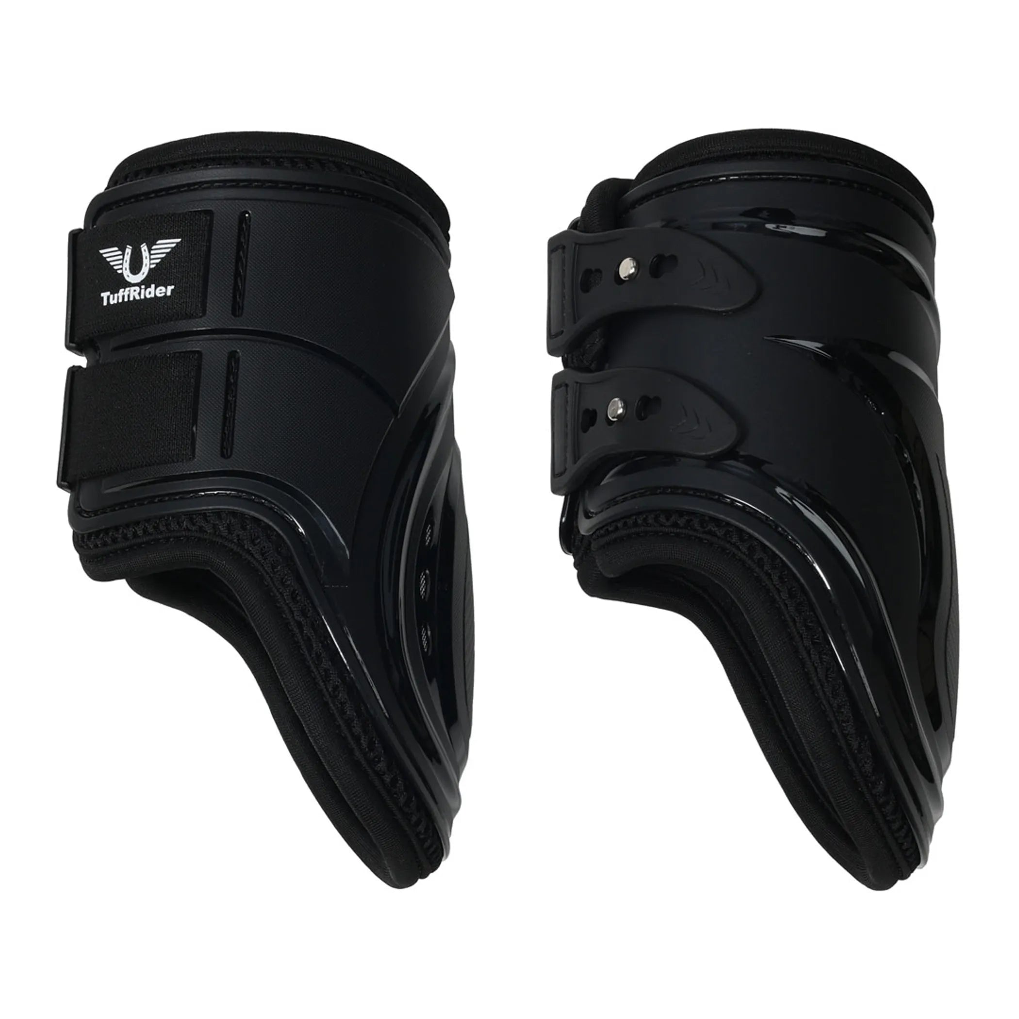 TuffRider Airflow Iron Man Fetlock Boots-Black- Cob
