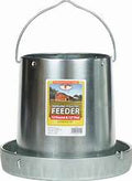 Metal Hanging Poultry Feeder 12" pan