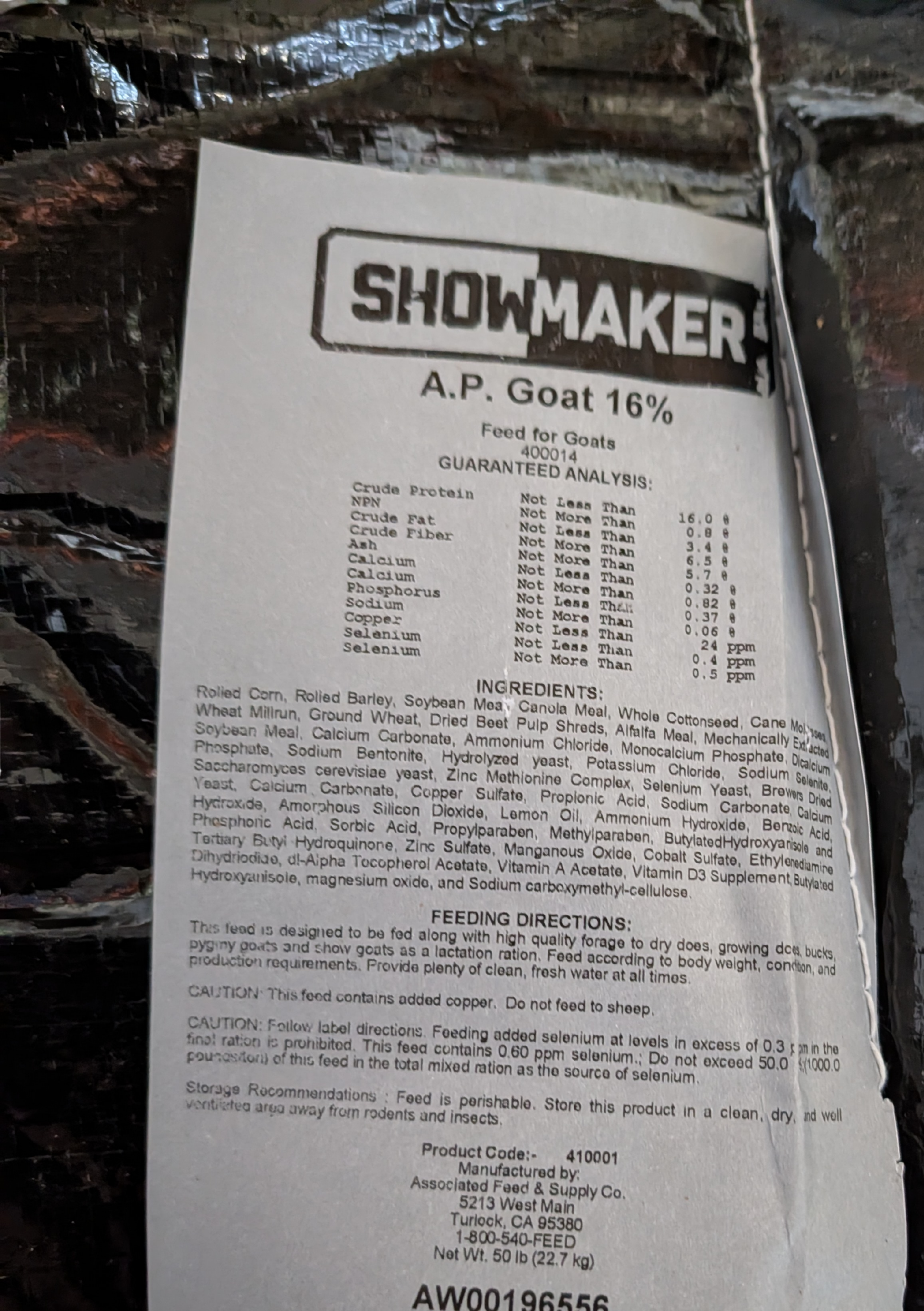 Showmaker A.P. Goat 16%